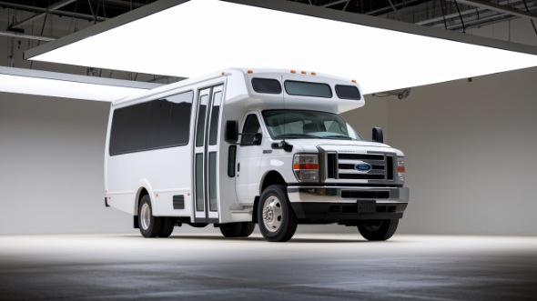 des-moines construction site shuttle bus service