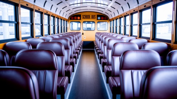 des moines school bus rental interior
