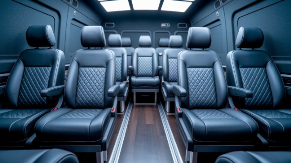 des moines sprinter van with driver rental
